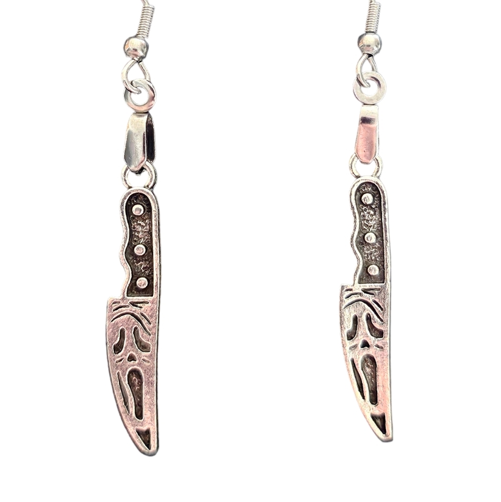 Dangle ghostface earrings